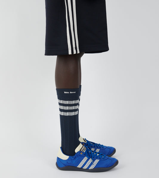 WB Cro Hi Socks Cwhite/Nbrow