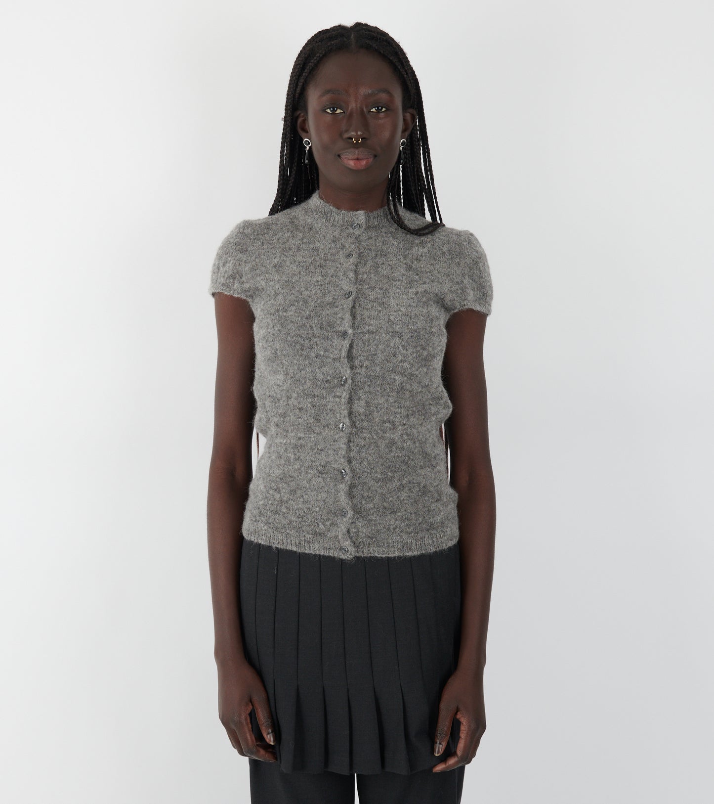 Refian S/S Cardigan Grey