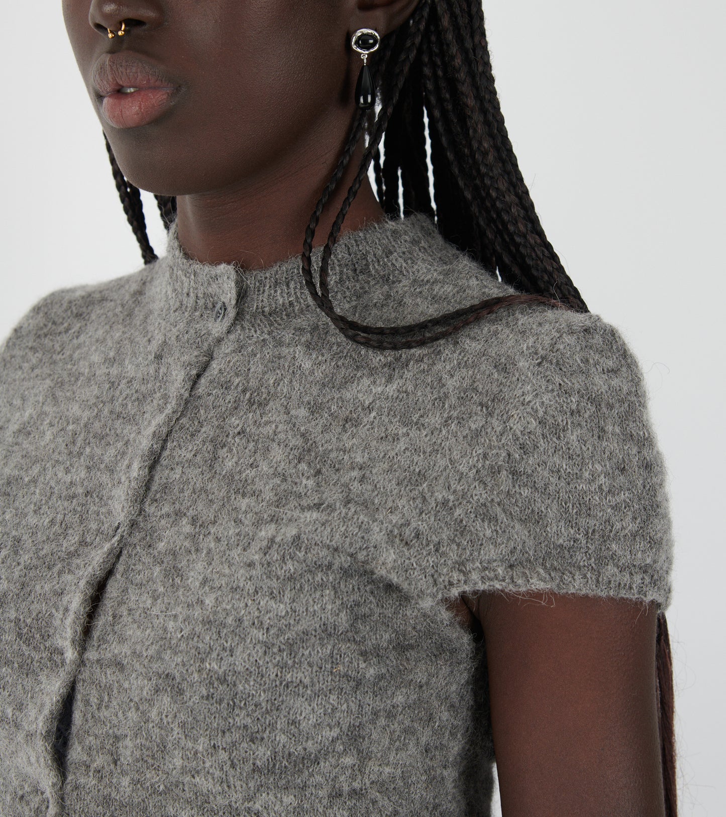 Refian S/S Cardigan Grey