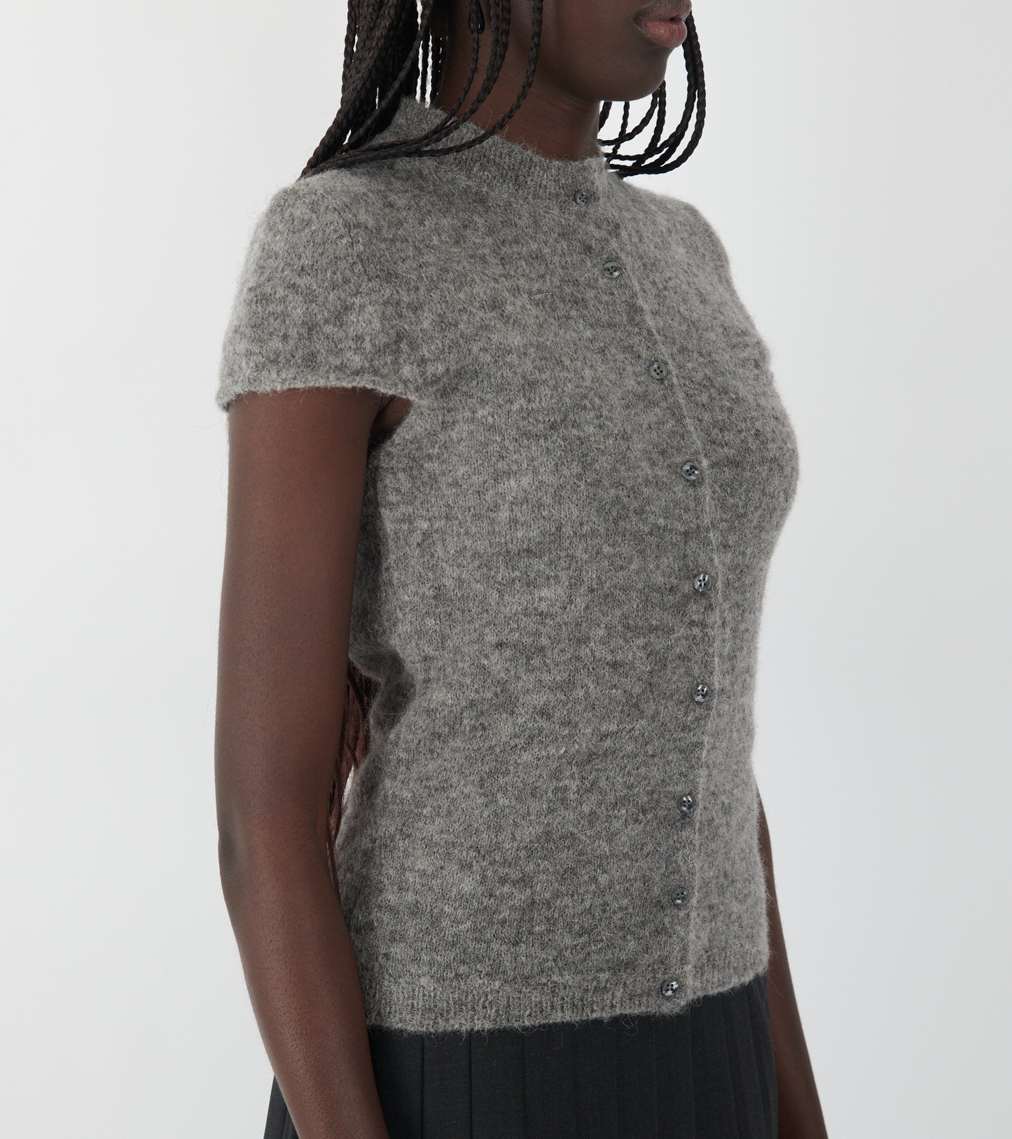 Refian S/S Cardigan Grey