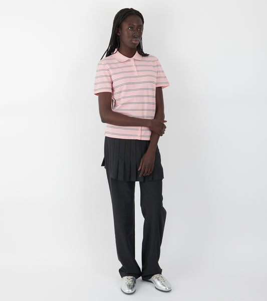 Julieta Striped S/S Polo Pink
