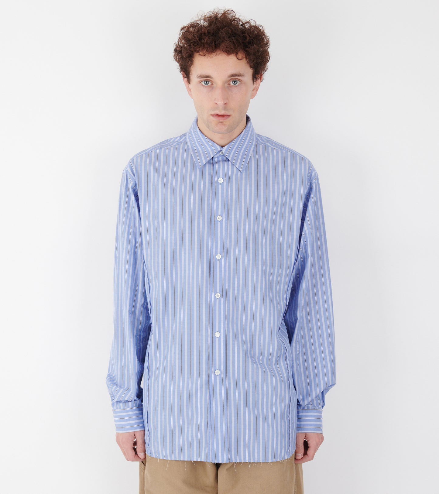 Striped Cotton Shirt Blue Mix