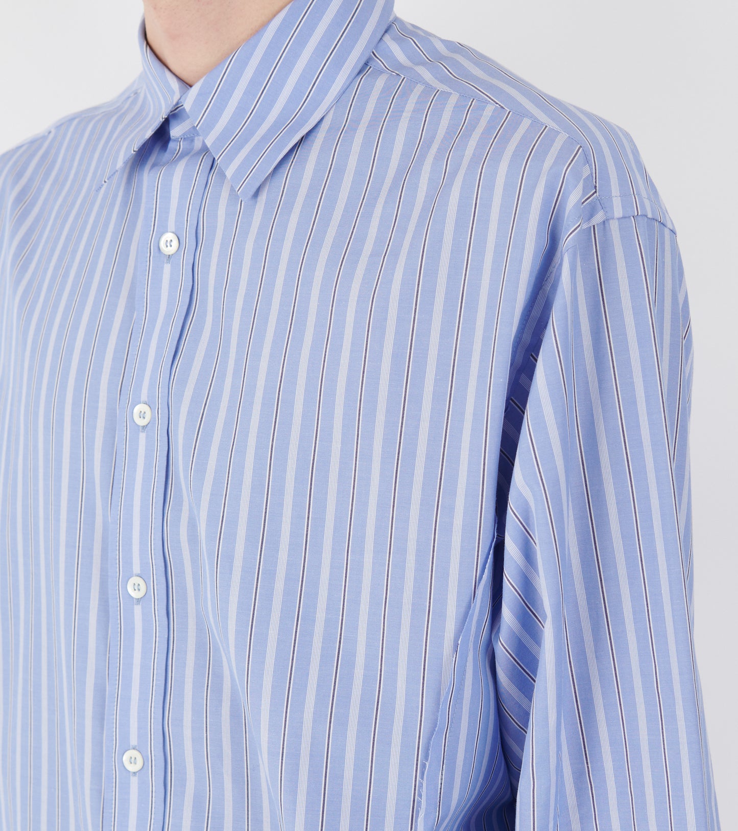 Striped Cotton Shirt Blue Mix
