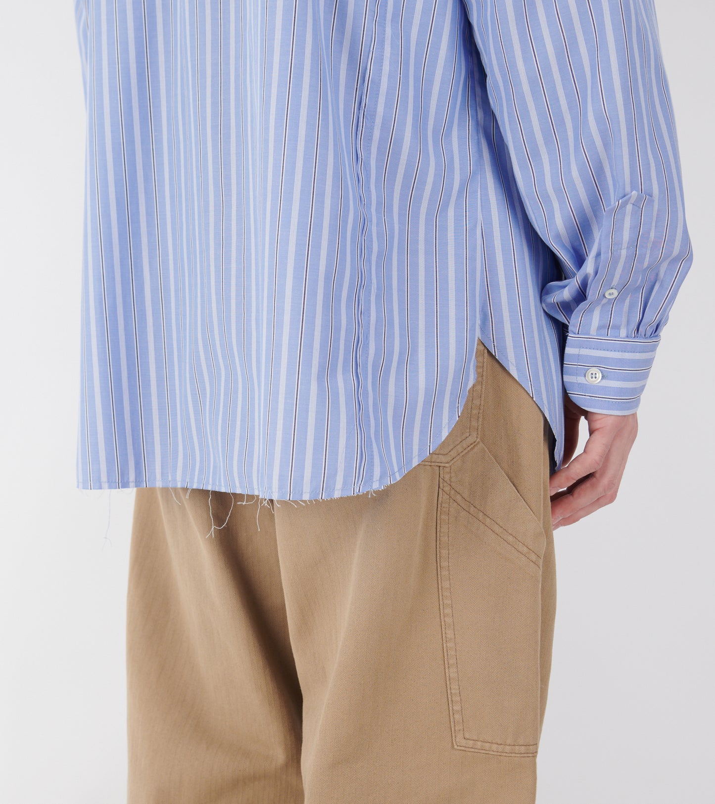 Striped Cotton Shirt Blue Mix