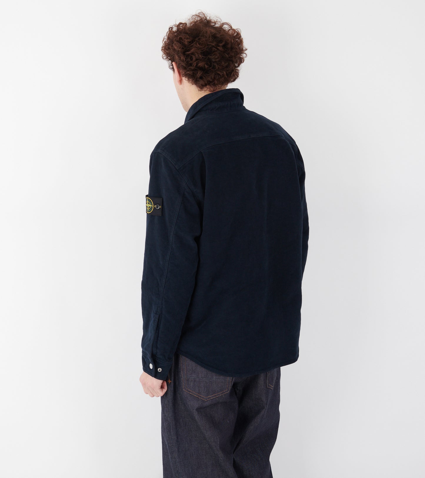 Heavy Soft Cotton Overshirt Dark Navy