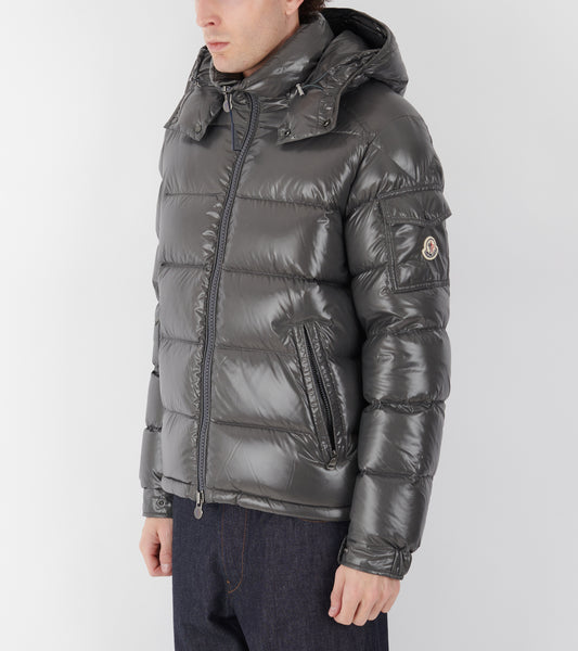 Maya Hooded Down Jacket Dark Grey