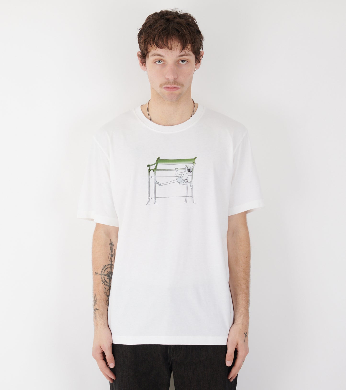 X Daniel Frost Benchmark Print T-shirt White