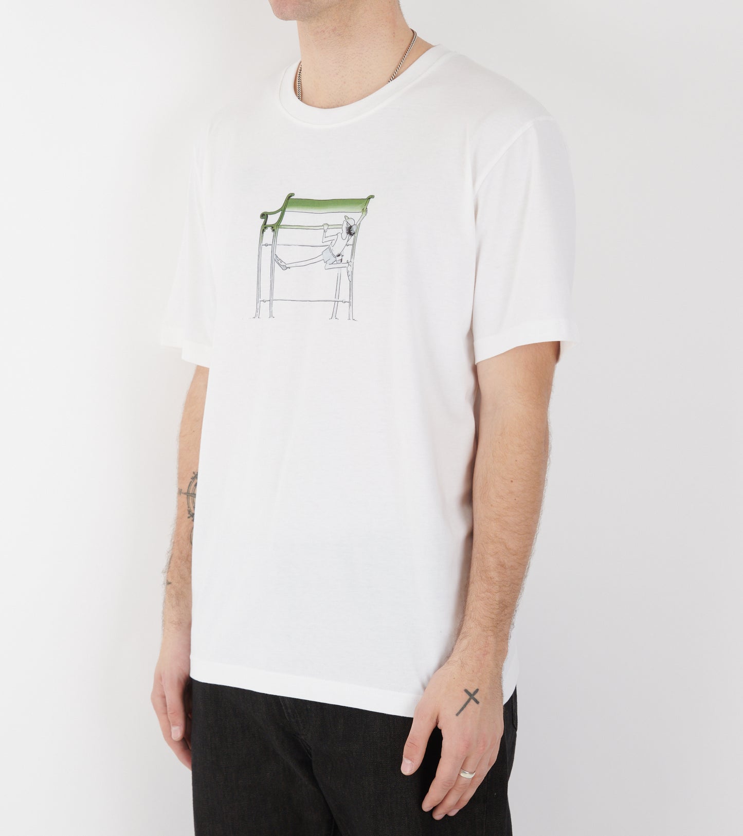X Daniel Frost Benchmark Print T-shirt White