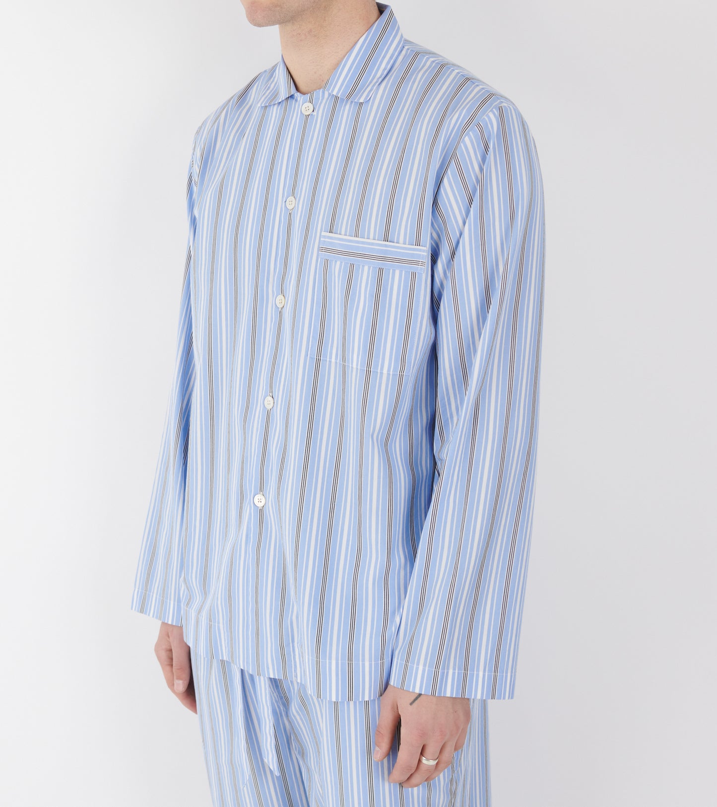 Pyjamas Shirt Stave Stripes