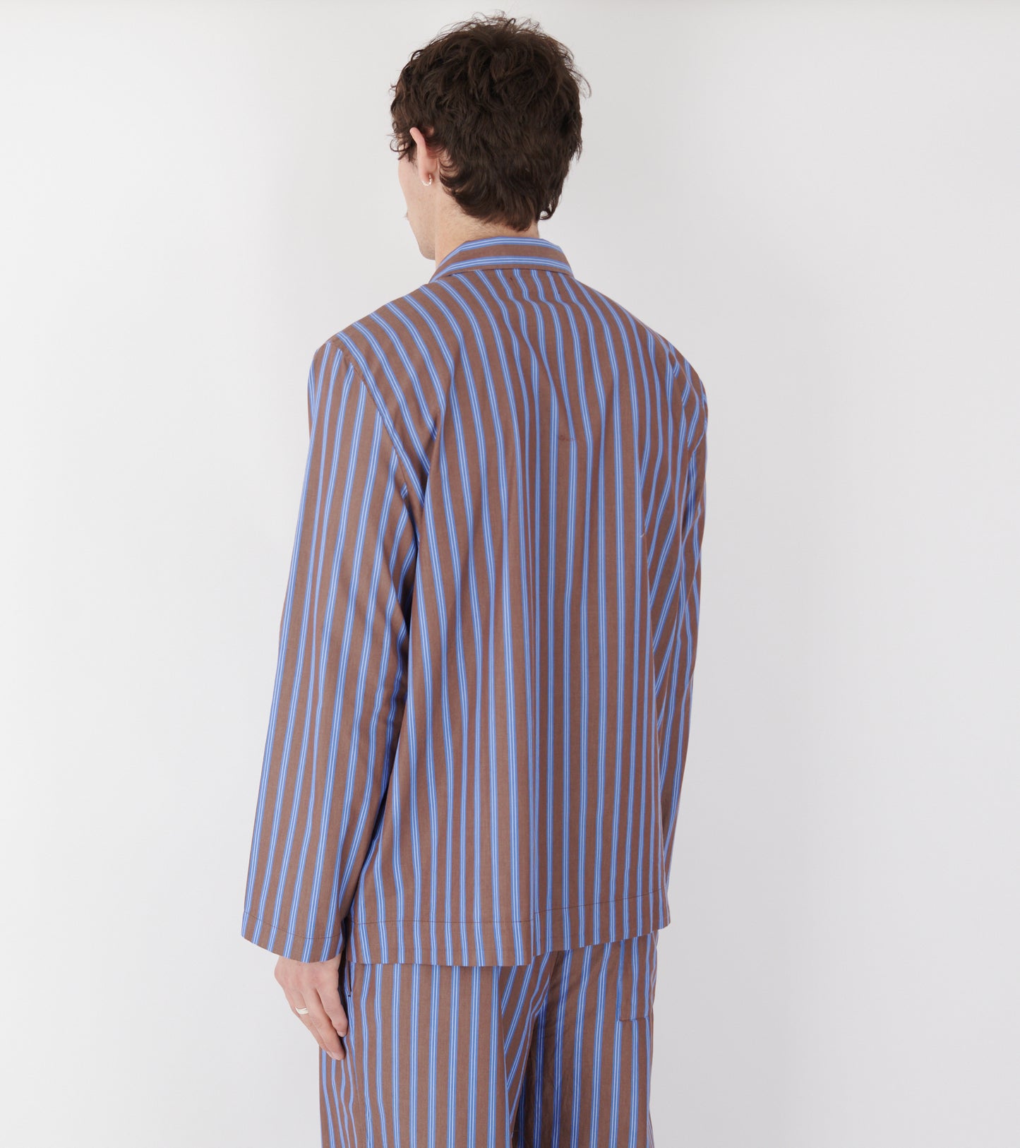 Pyjamas Shirt - Chestnut Stripes