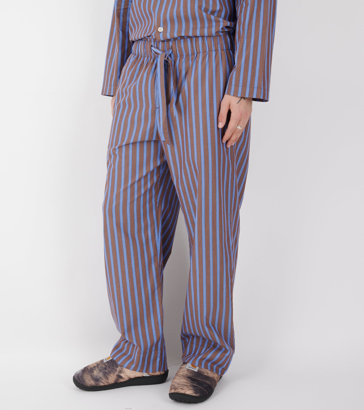 Pyjamas Pants Chestnut Stripes