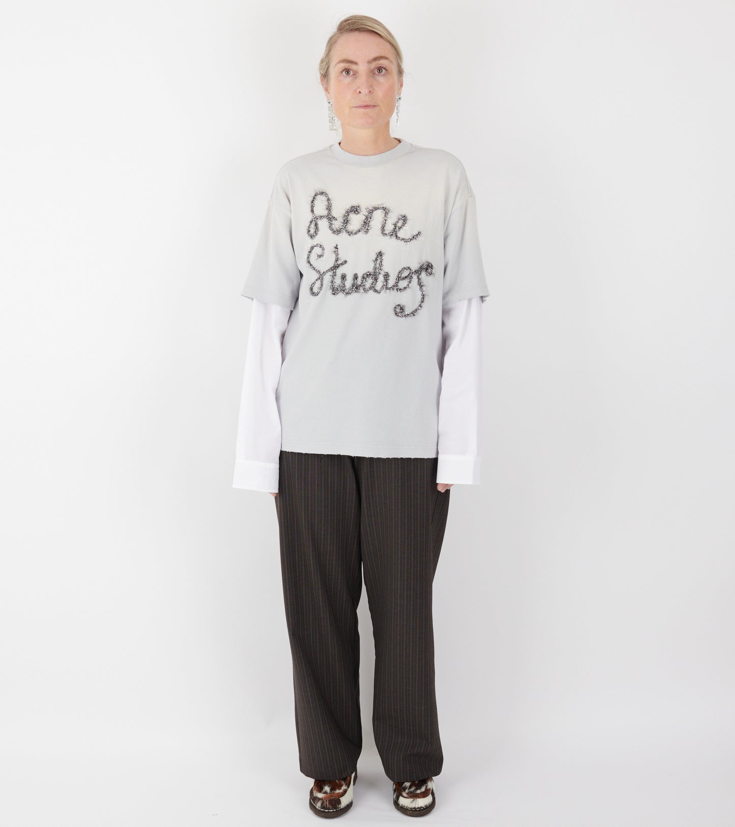 Layered Logo T-shirt Light Blue