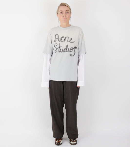 Layered Logo T-shirt Light Blue