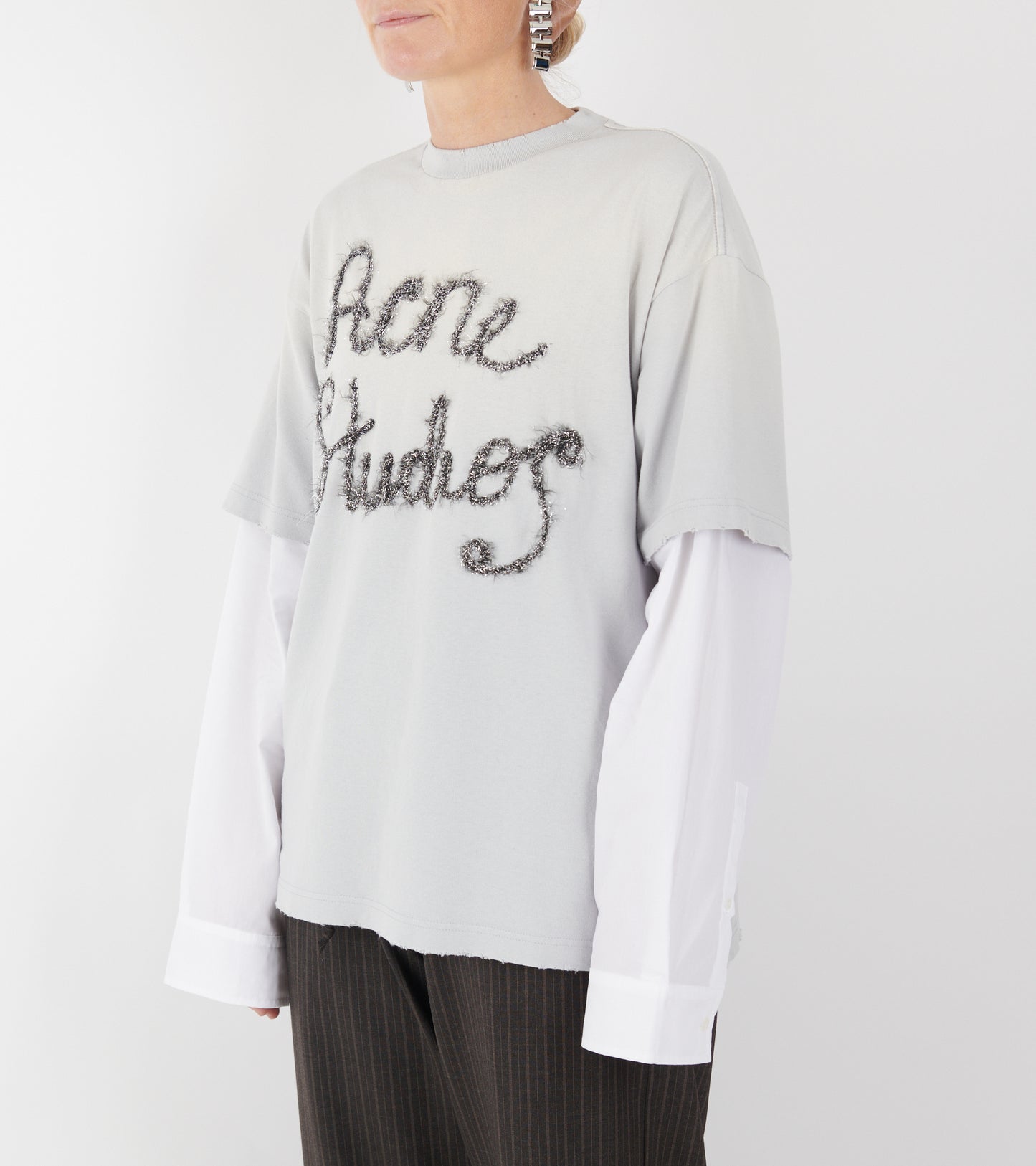 Layered Logo T-shirt Light Blue