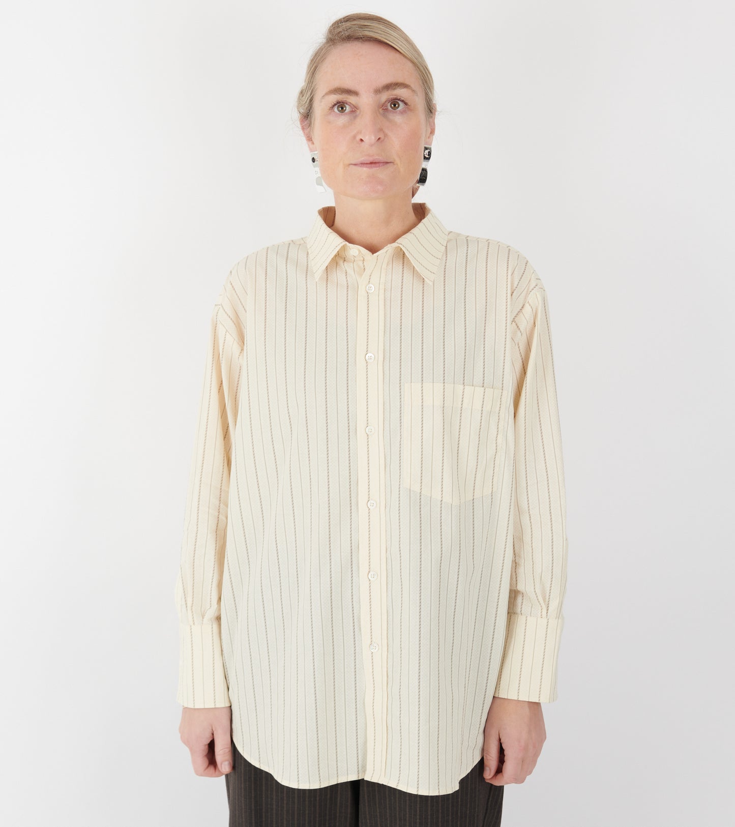 Margit Shirt Off-white Stripe