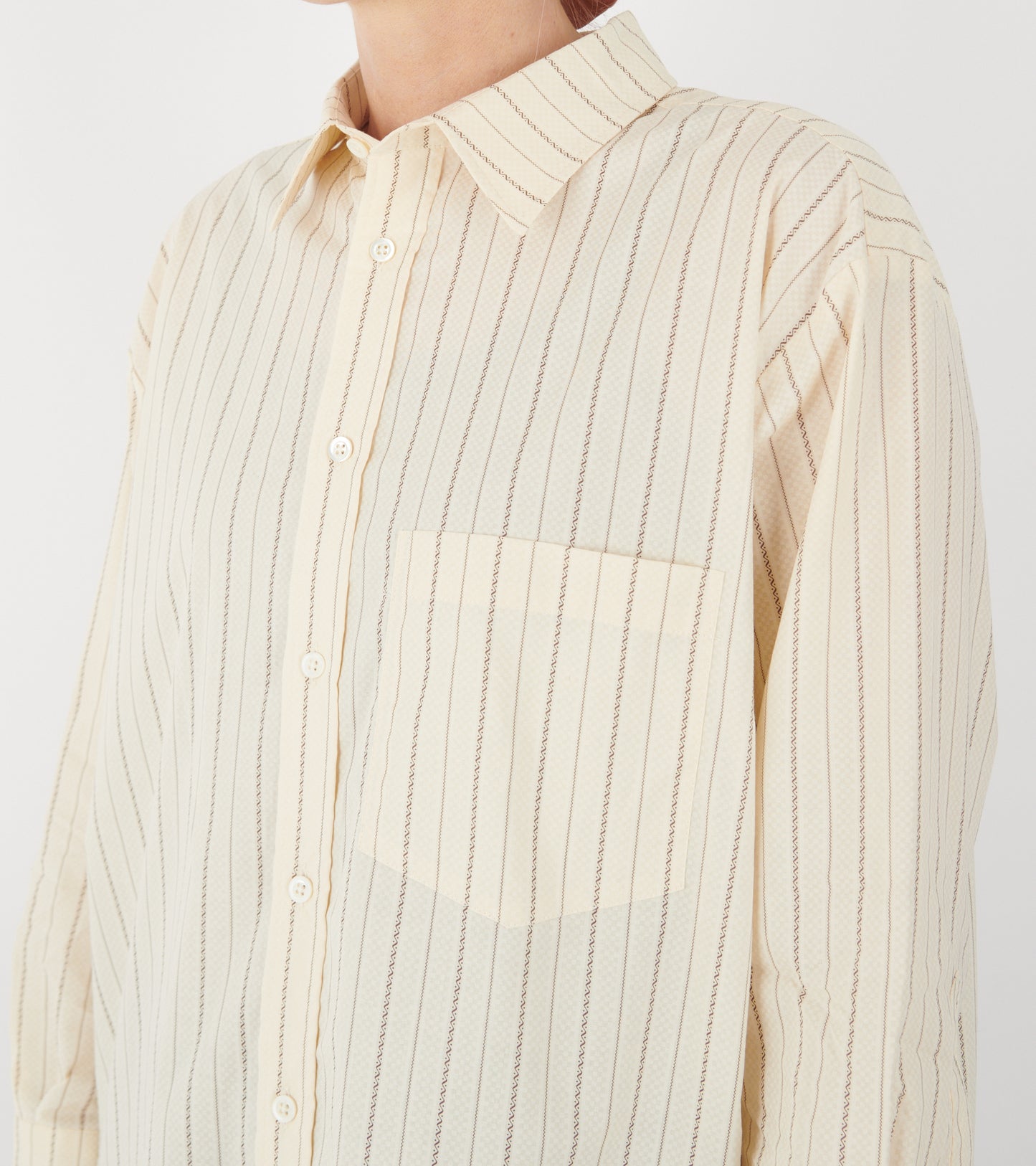 Margit Shirt Off-white Stripe