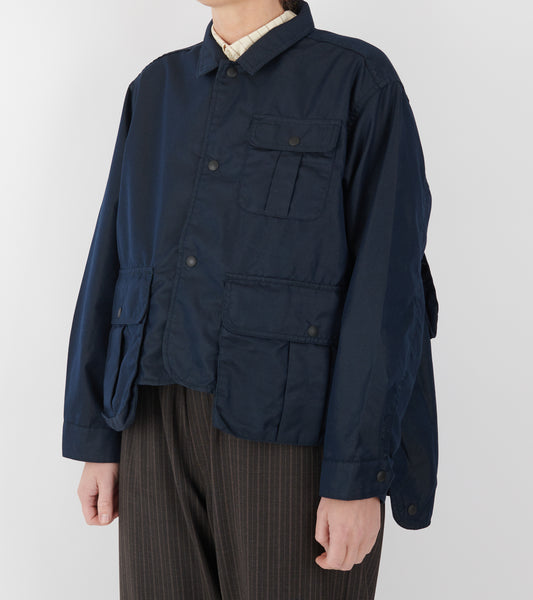 Chambray Short Fisherman Jacket Dark Navy