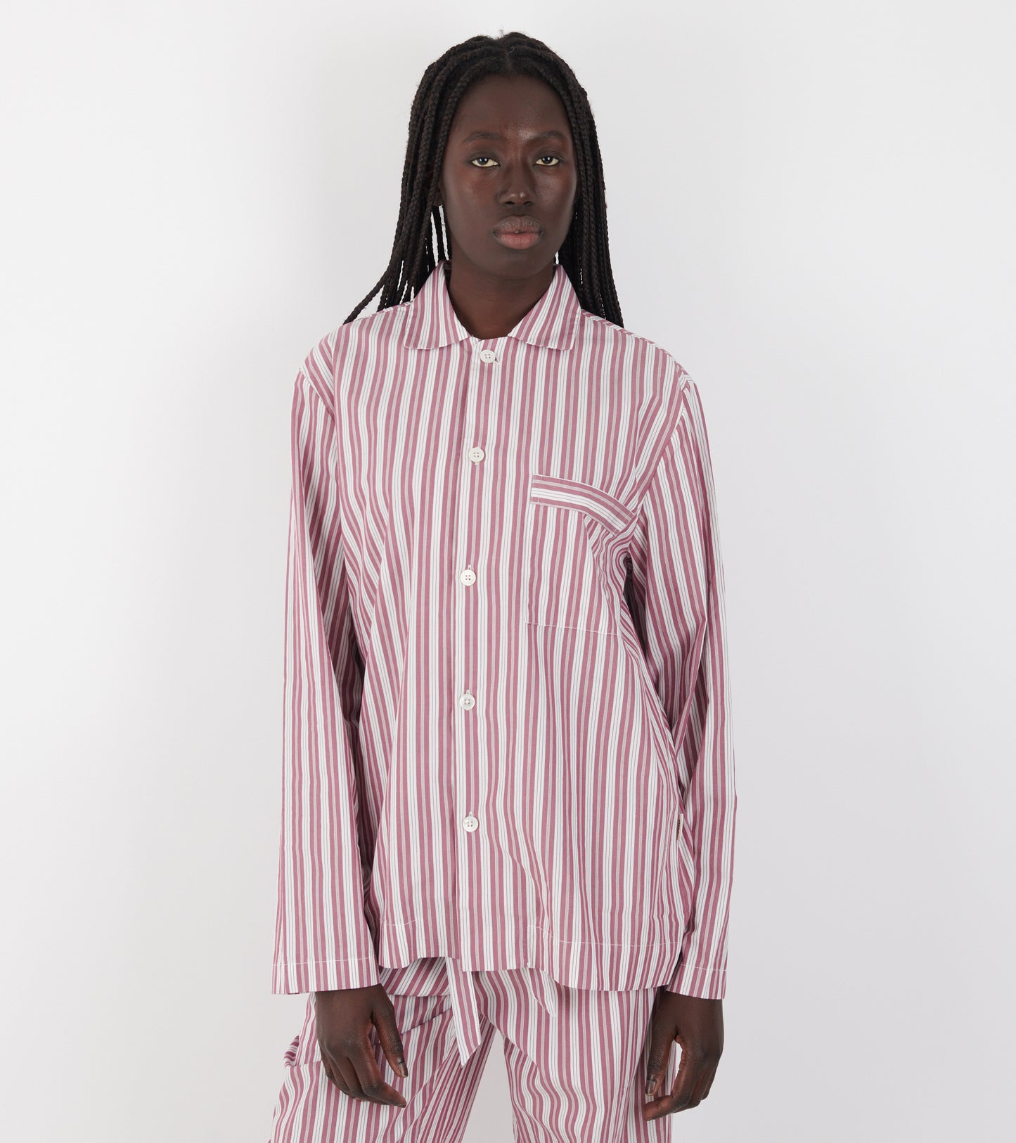 Pyjamas Shirt Rhubarb Stripes