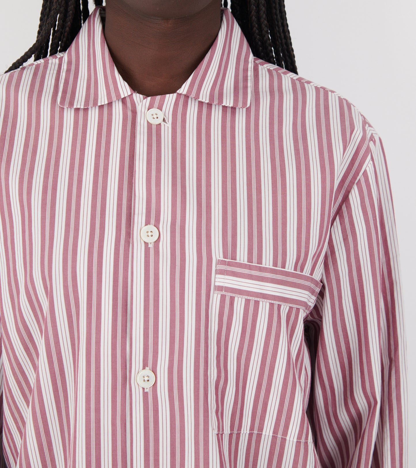 Pyjamas Shirt Rhubarb Stripes