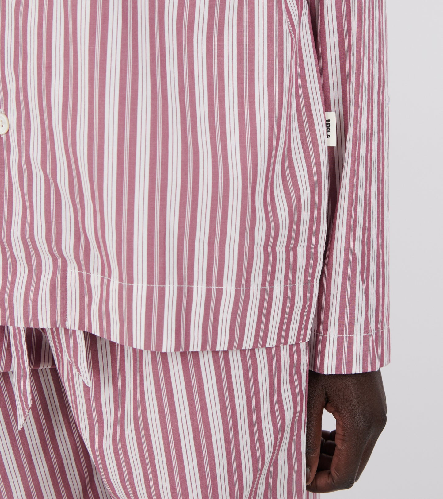 Pyjamas Shirt Rhubarb Stripes