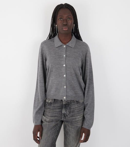 Amethyst Cardigan Grey Melange