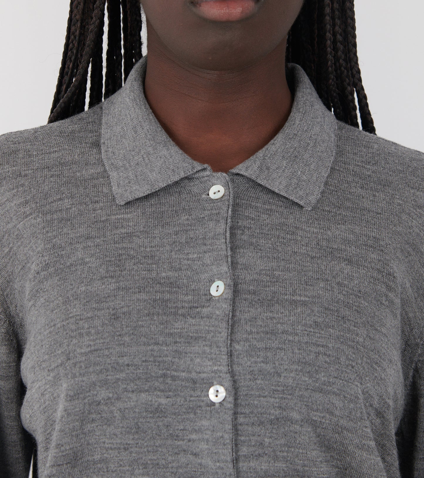 Amethyst Cardigan Grey Melange