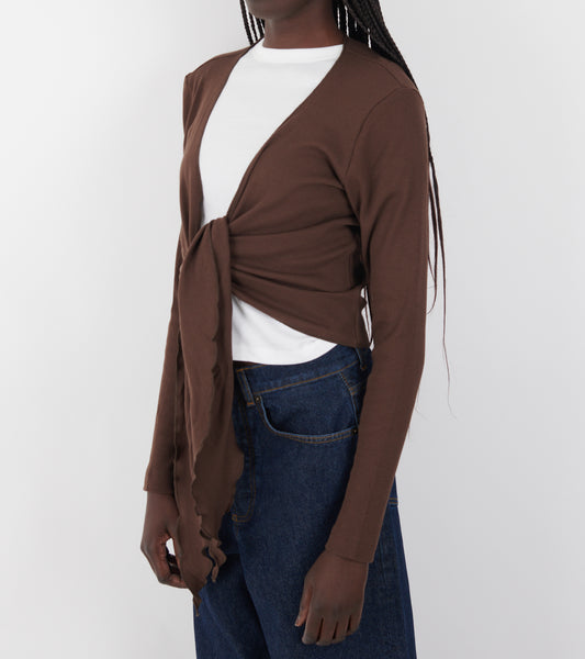 Wrap Top Brown