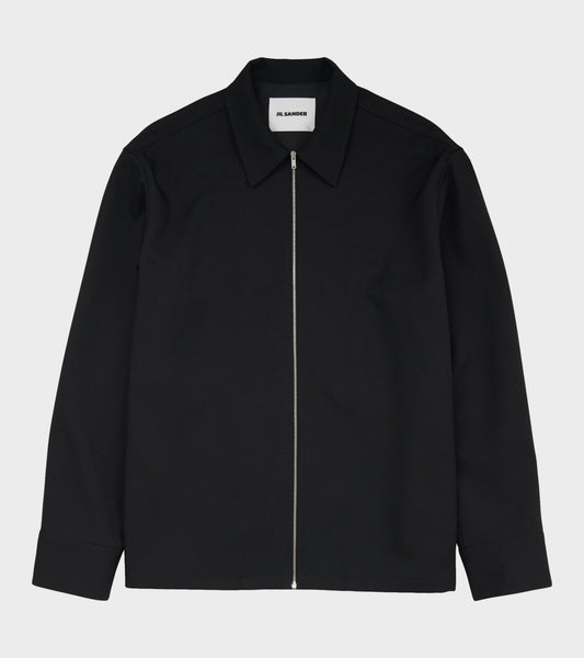 Zip Overshirt Black