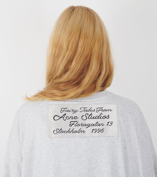 Gathered Logo T-shirt Grey Melange