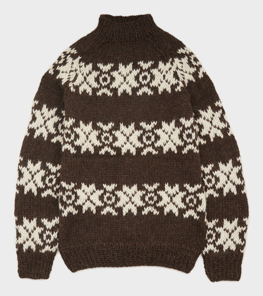 Annika Sweater Brown/Off-white