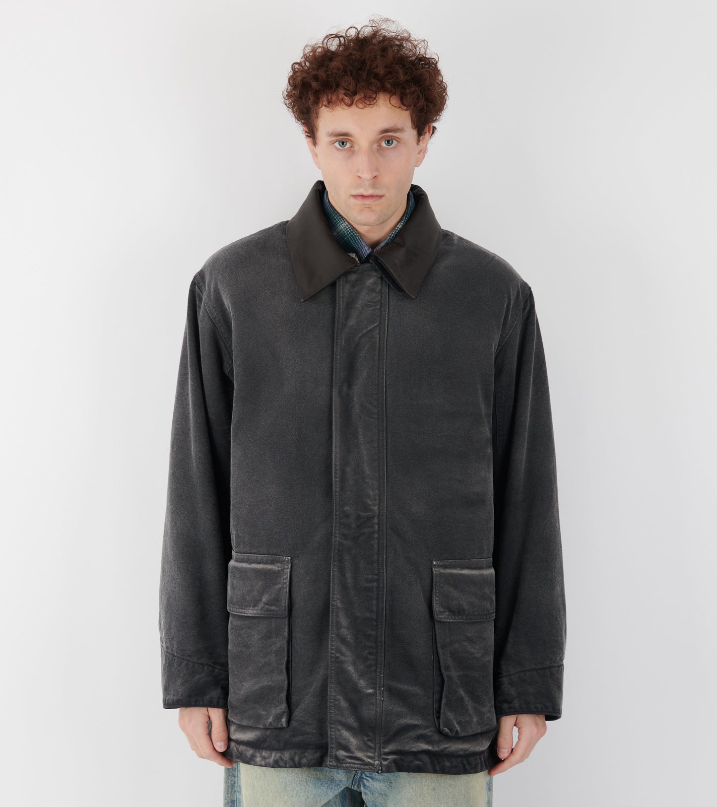 Product Dyed Duck Blouson Faded Black