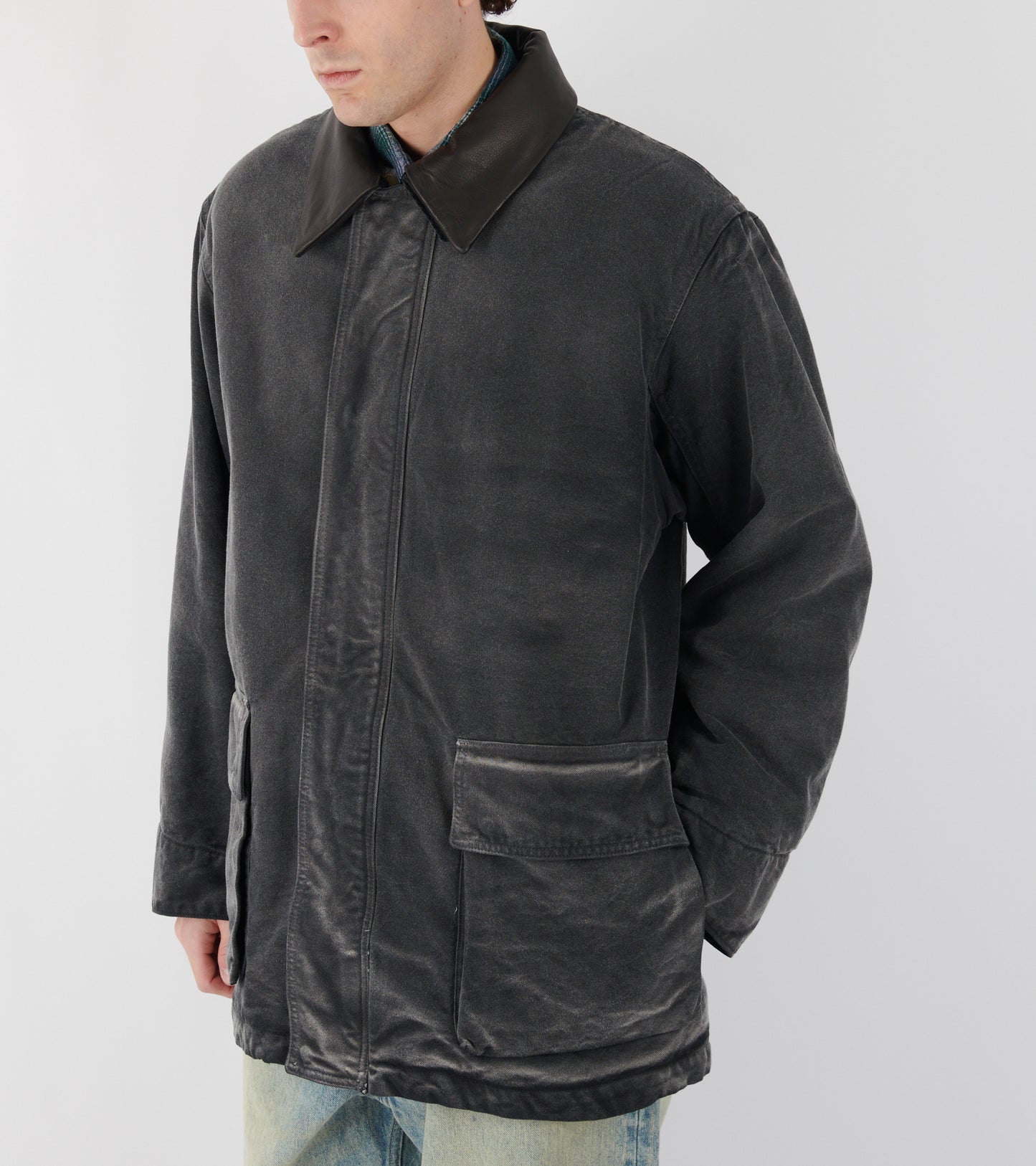 Product Dyed Duck Blouson Faded Black