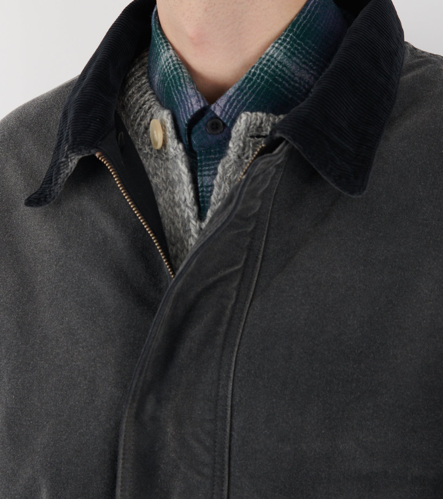 Product Dyed Duck Blouson Faded Black