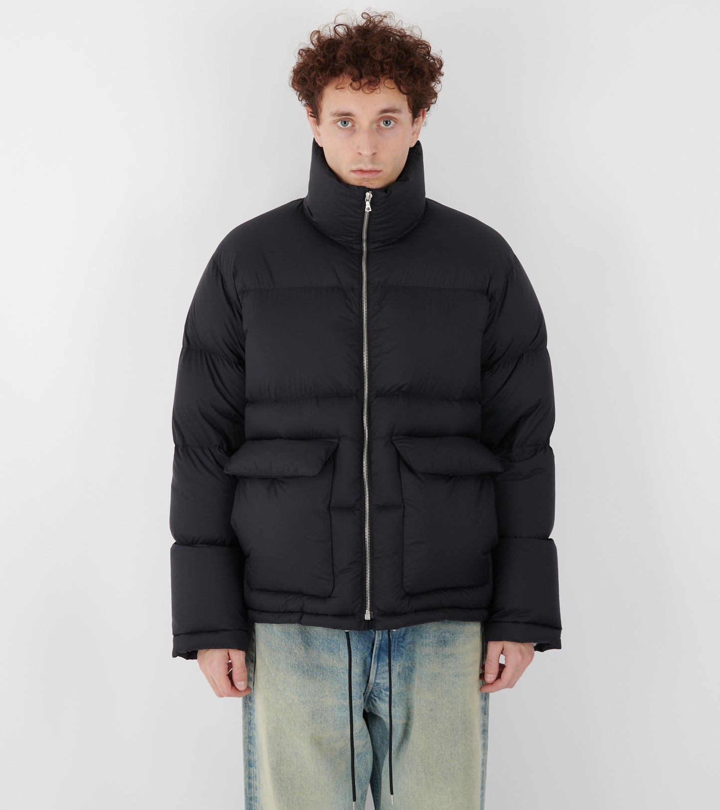 Super Light Nylon Ripstop Down Blouson Black