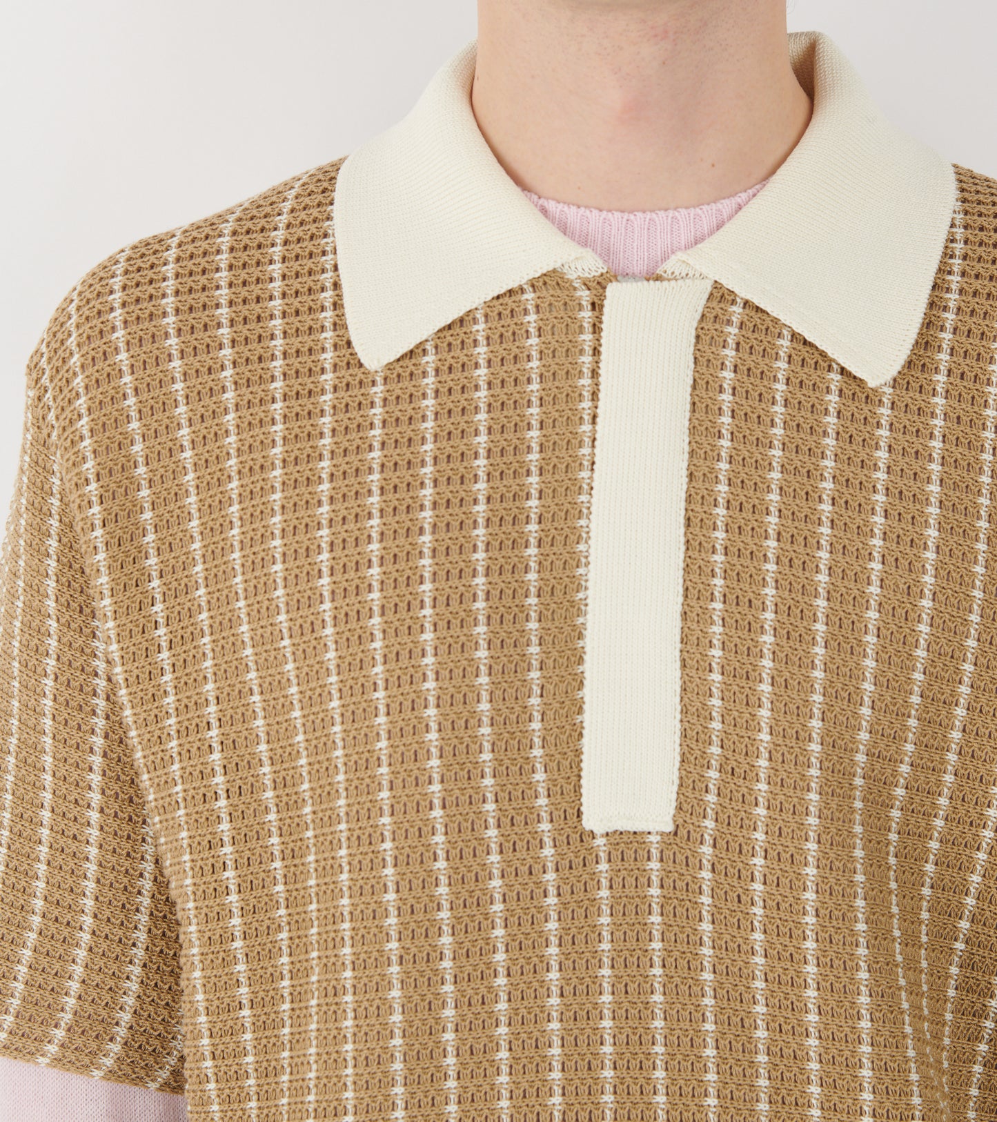 Cotton Knit S/S Polo Shirt Deer