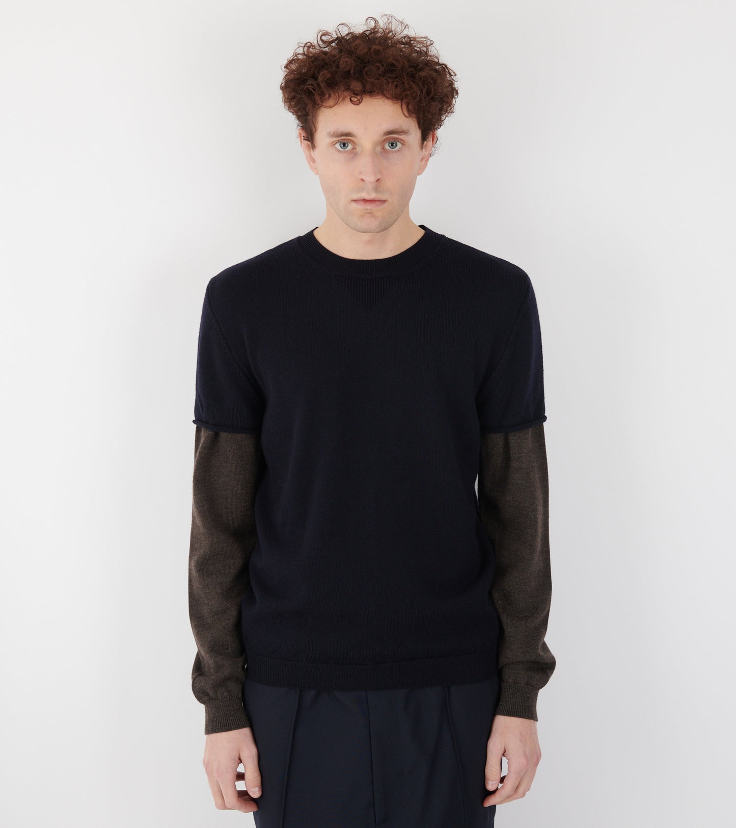 Cobre Layered Sweater Navy