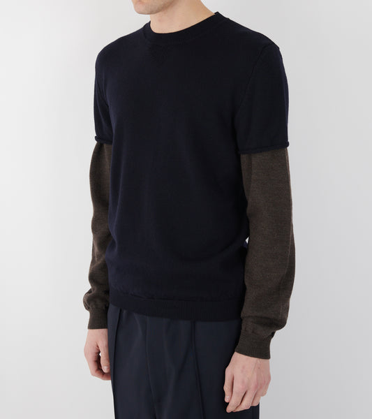 Cobre Layered Sweater Navy