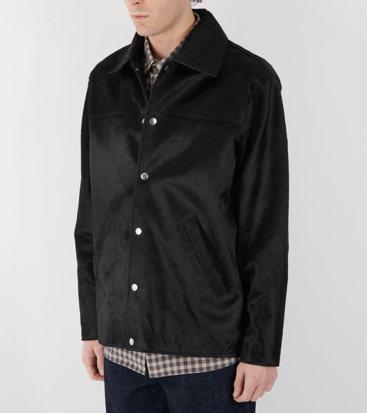 Coach Jacket Cow Hide Black