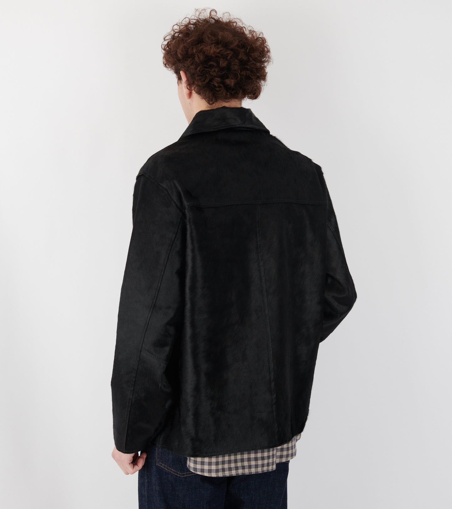 Coach Jacket Cow Hide Black