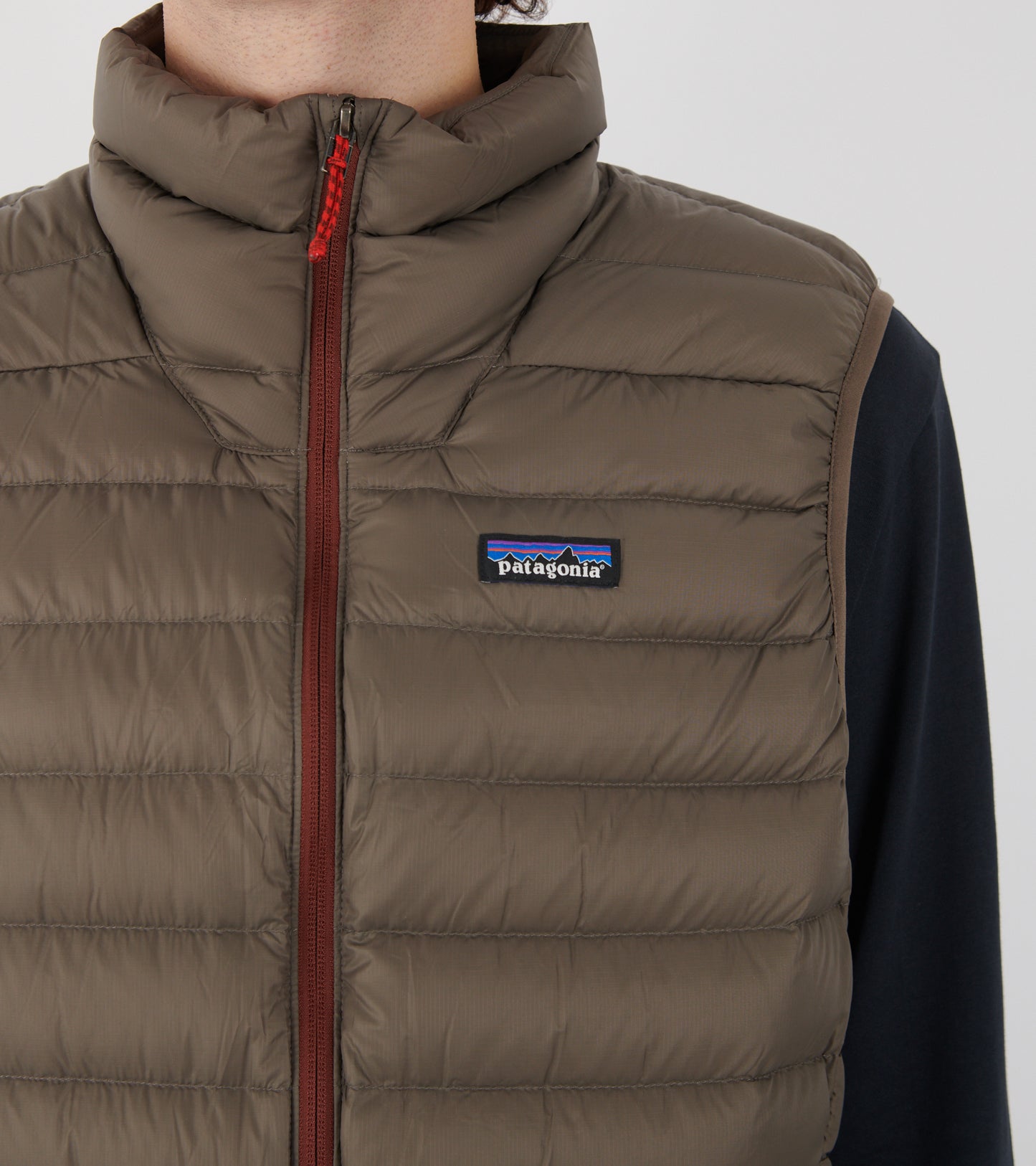 M's Down Sweater Vest Marlow Brown