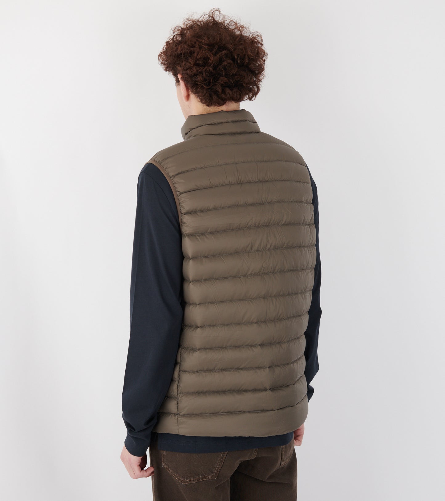 M's Down Sweater Vest Marlow Brown
