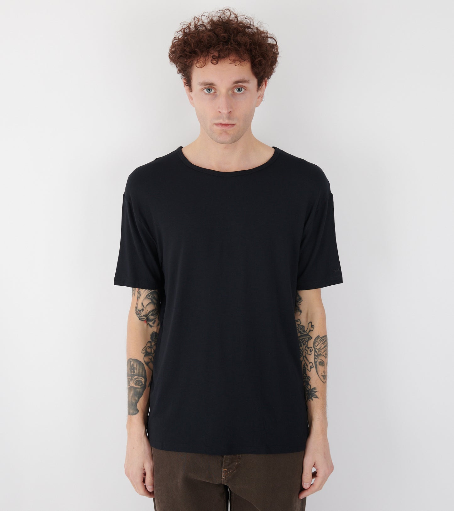 Modal T-shirt 3-pack Navy/White/Black