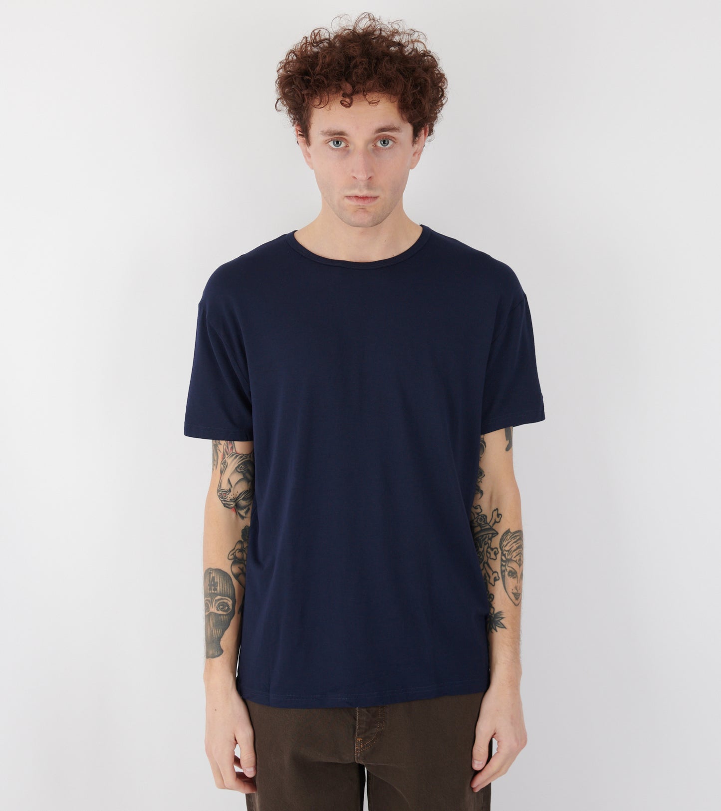 Modal T-shirt 3-pack Navy/White/Black