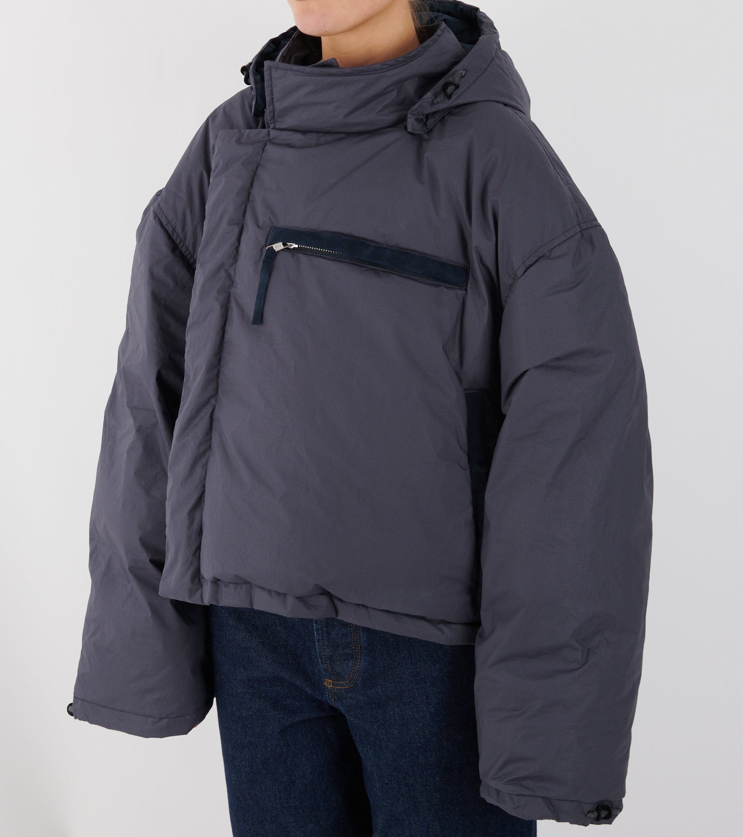 Organic Cotton Ripstop Puffer Navy