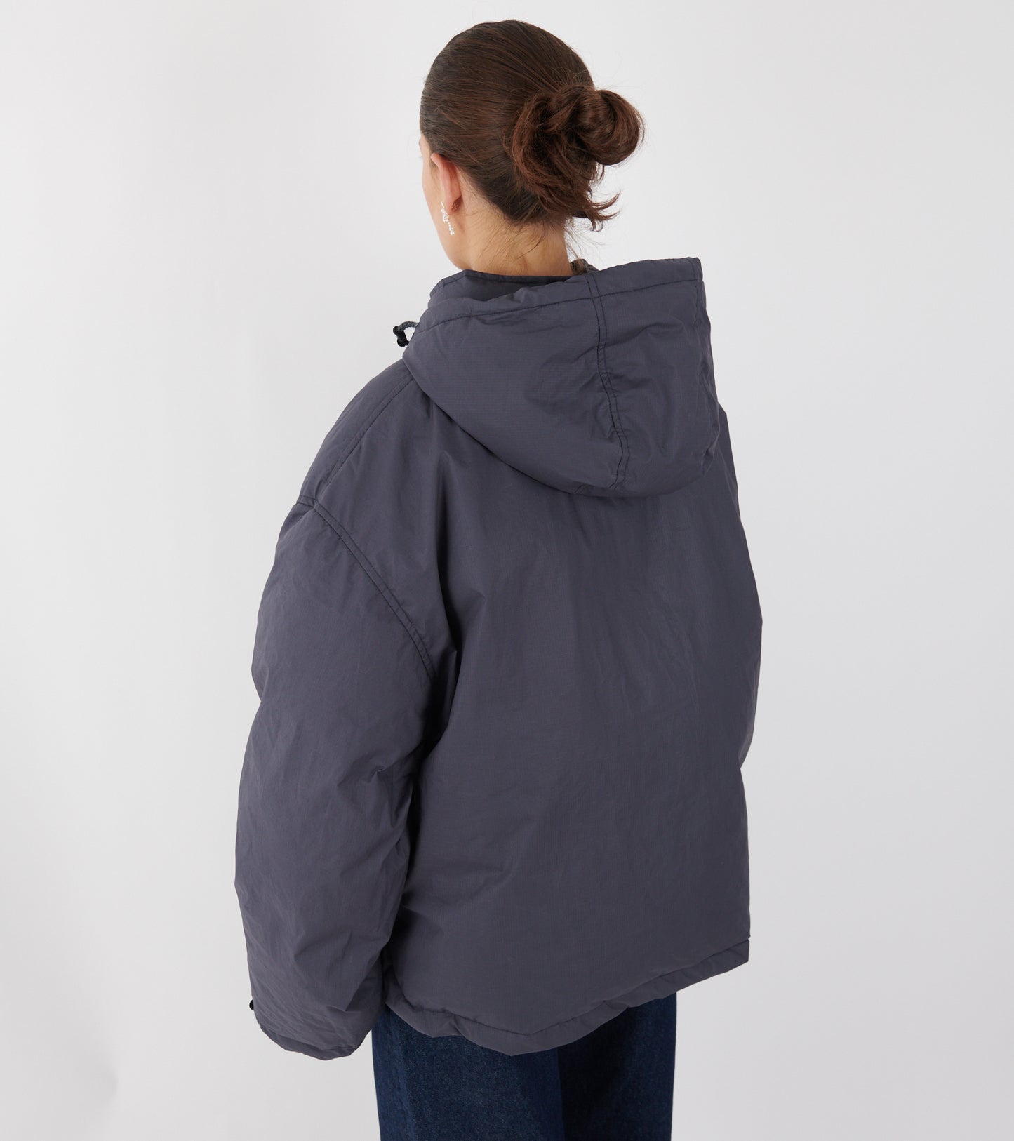 Organic Cotton Ripstop Puffer Navy