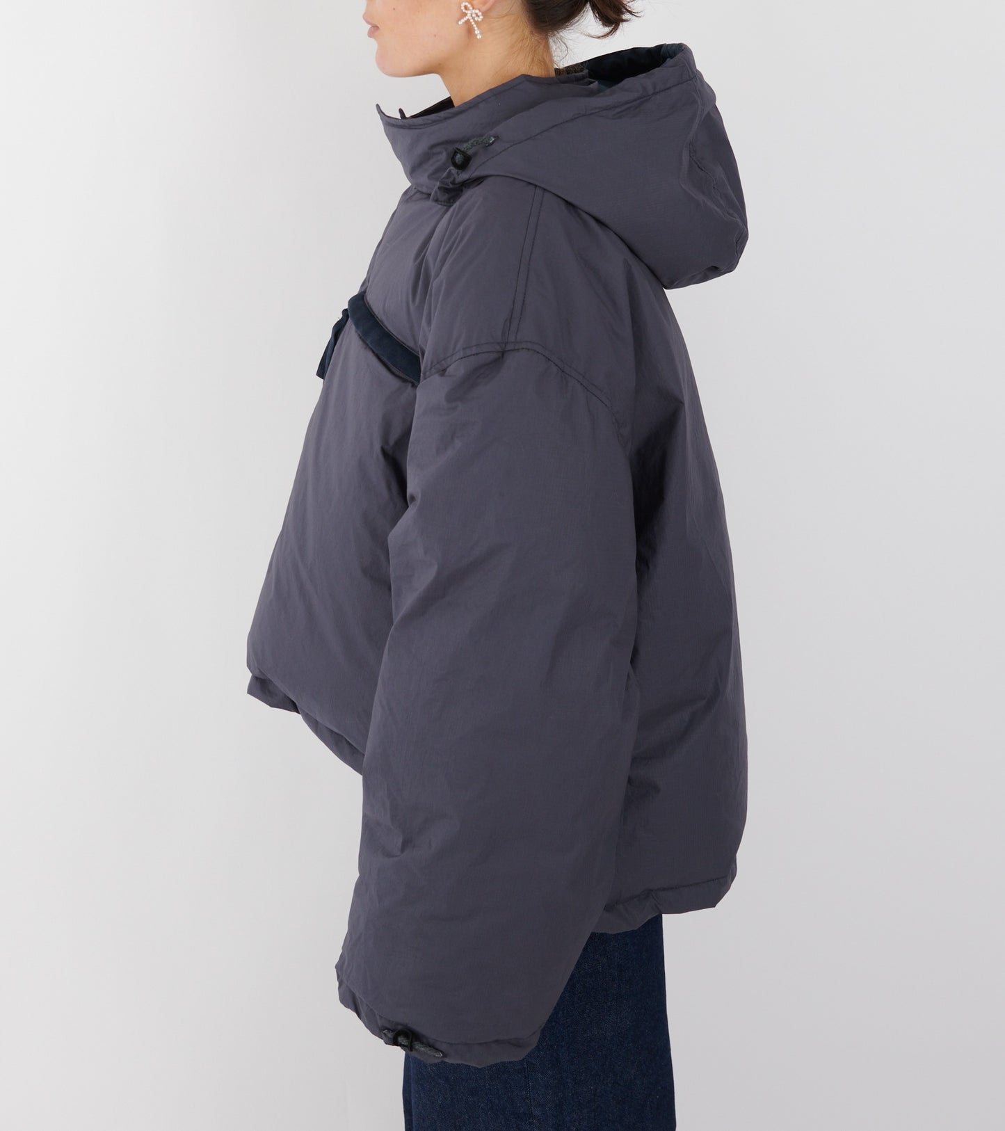 Organic Cotton Ripstop Puffer Navy