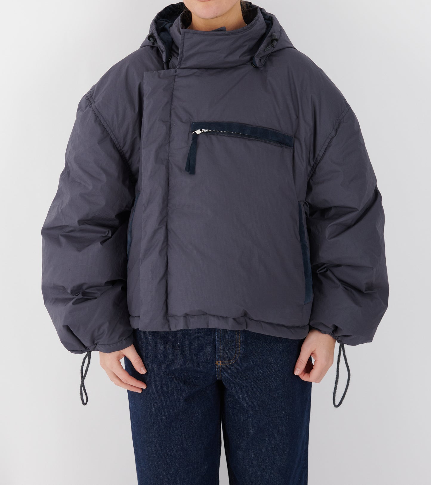 Organic Cotton Ripstop Puffer Navy