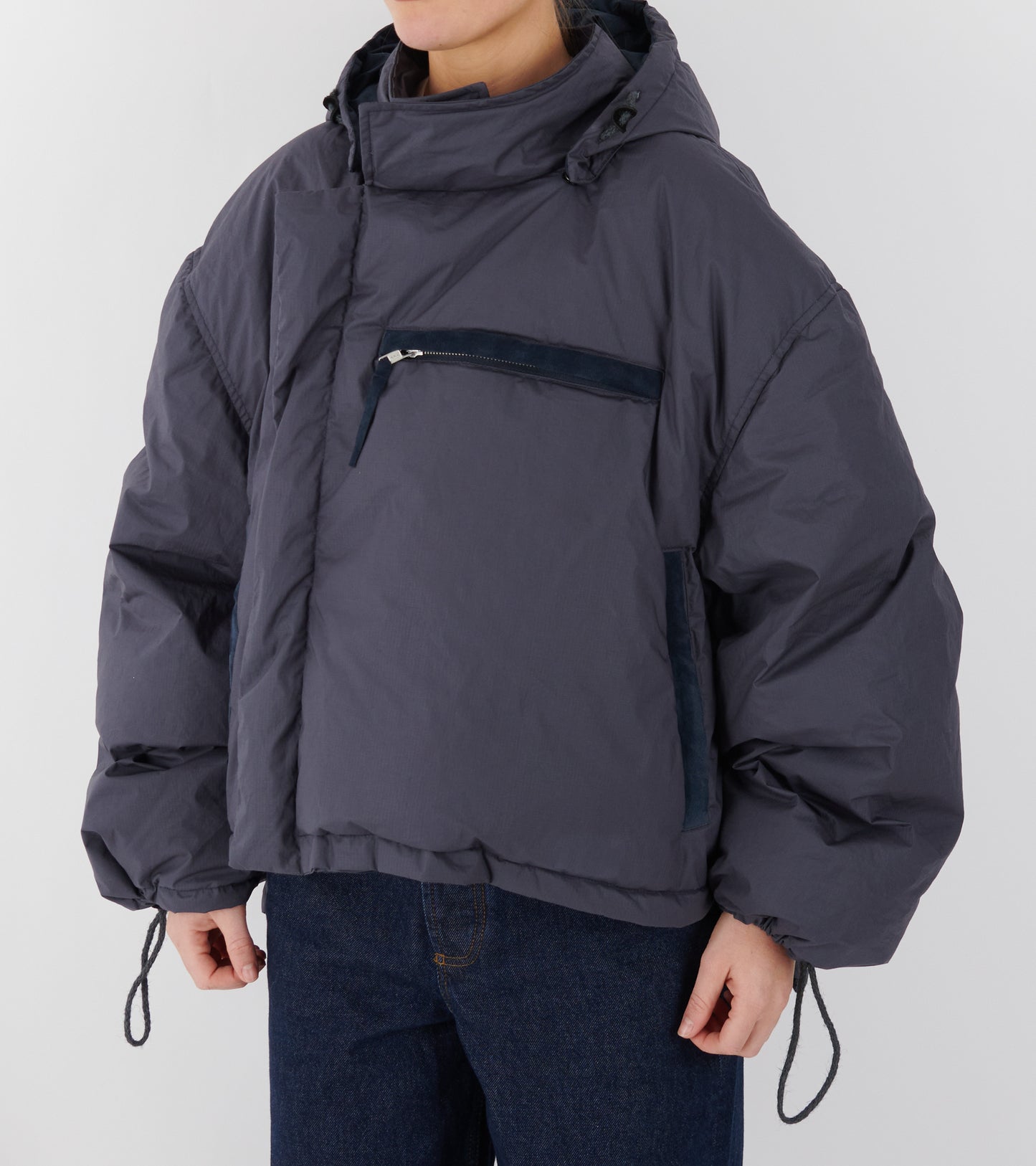 Organic Cotton Ripstop Puffer Navy