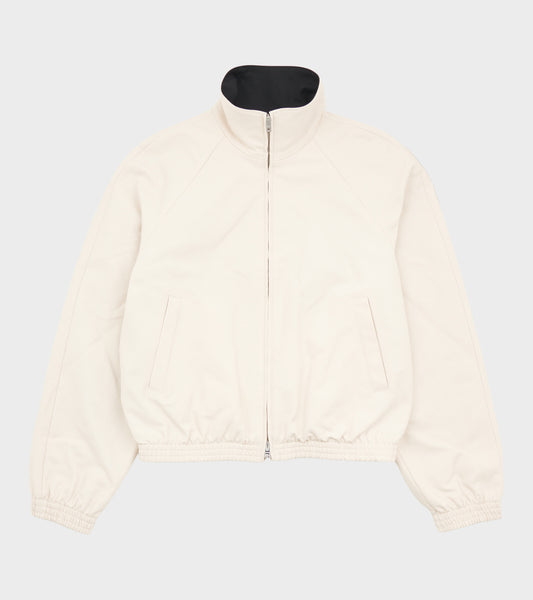 Zip Up Logo Jacket Light Taupe