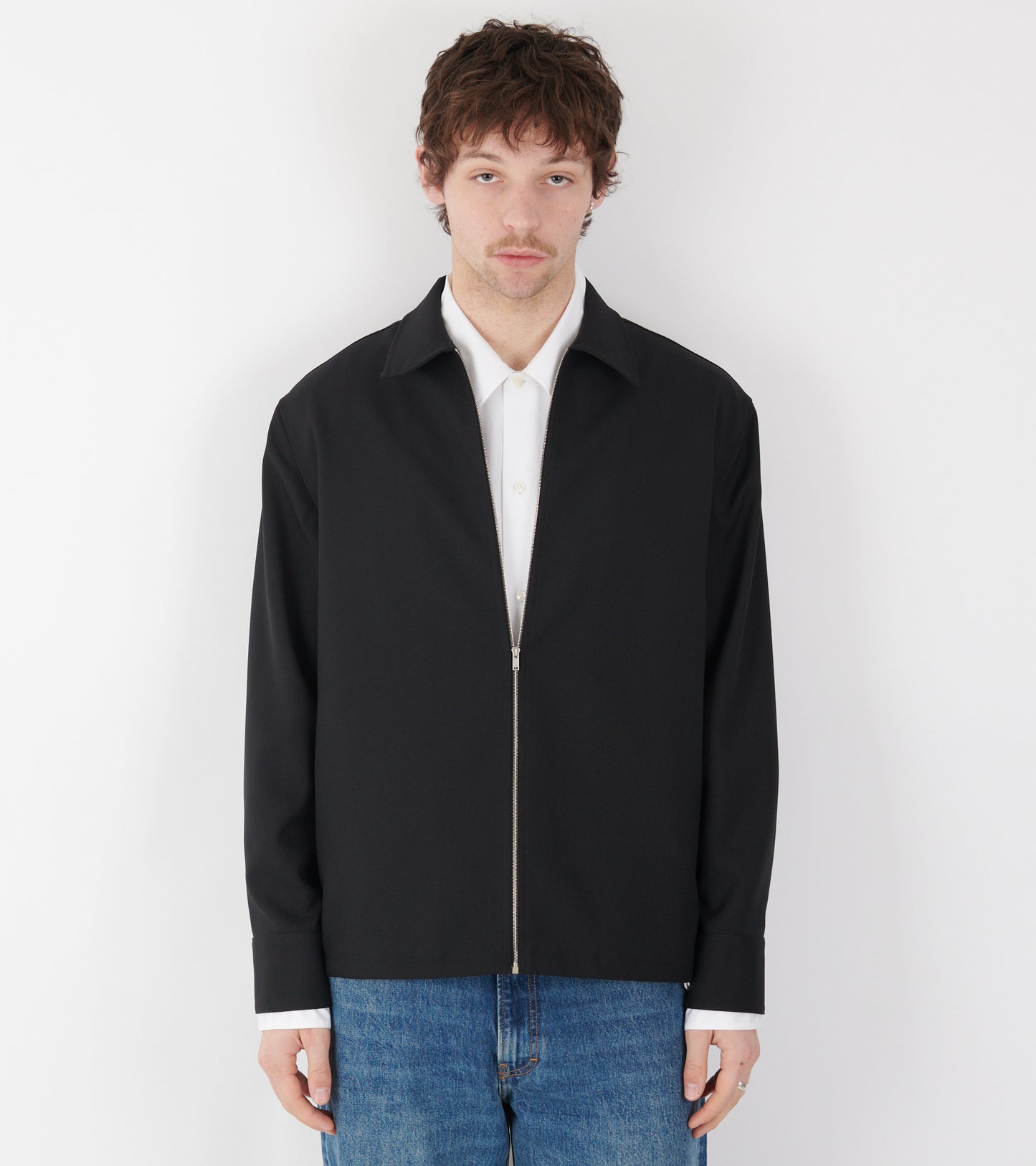 Zip Overshirt Black